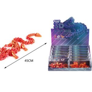 Dragon de Cuerno de Cristal 45CM ESTRUCTURA 3D