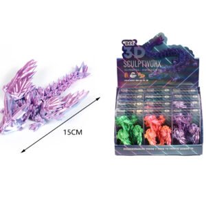 Dragon de Gemas Volador 15CM ESTRUCTURA 3D