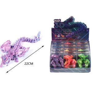 Dragon de Gemas Volador Cola Larga 22CM ESTRUCTURA 3D