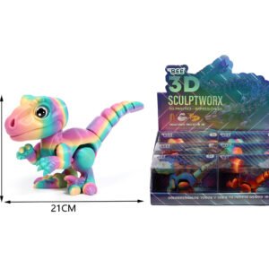 Velociraptor PU 21*9CM ESTRUCTURA 3D