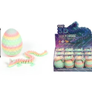 Huevo Fosforescente 8.5CM ESTRUCTURA 3D