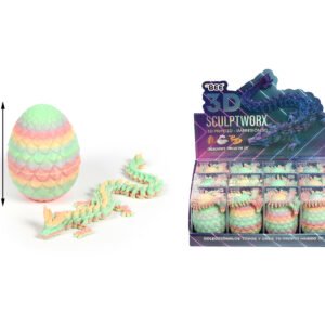 Huevo Fosforescente 11CM ESTRUCTURA 3D