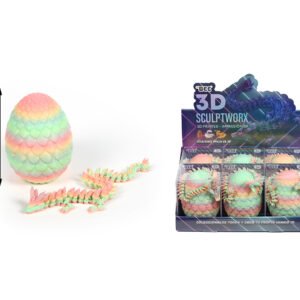 Huevo Fosforescente 13CM ESTRUCTURA 3D