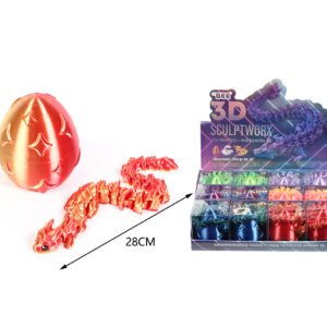 Huevo de Dragon Ariana 8CM+28CM ESTRUCTURA 3D