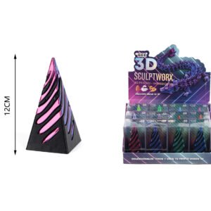 Trompo Cónico Cuadrado 12CM ESTRUCTURA 3D