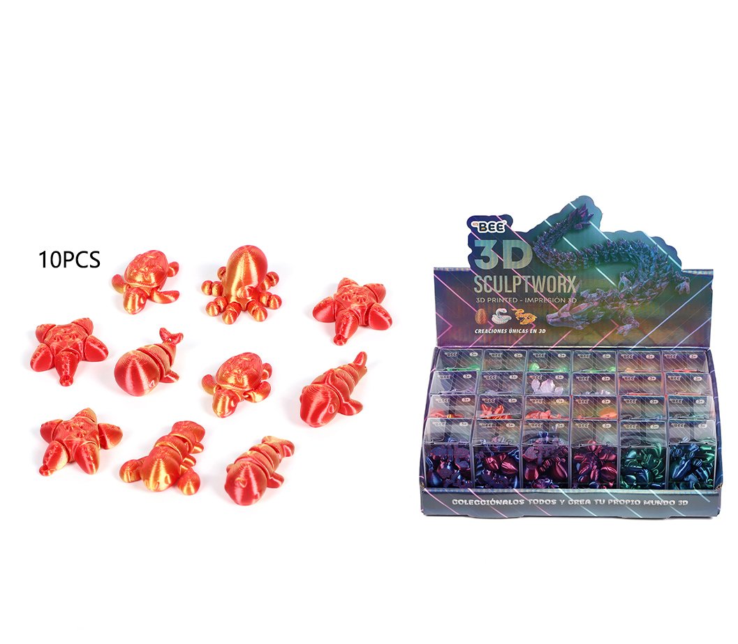 Mini Animales Marinos 10 PCS ESTRUCTURA 3D