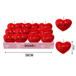 EXP.CORAZONES 21CM PREMIUM 2 SURTIDOS  (12)