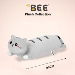 GATO TUMBADO 90CM GRIS