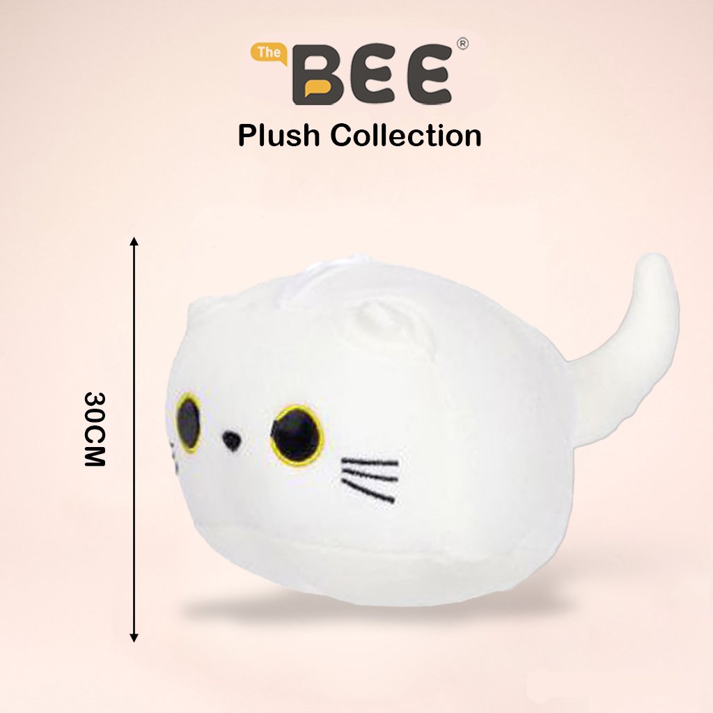 GATO BLANCO REDONDO DE 30 CM.