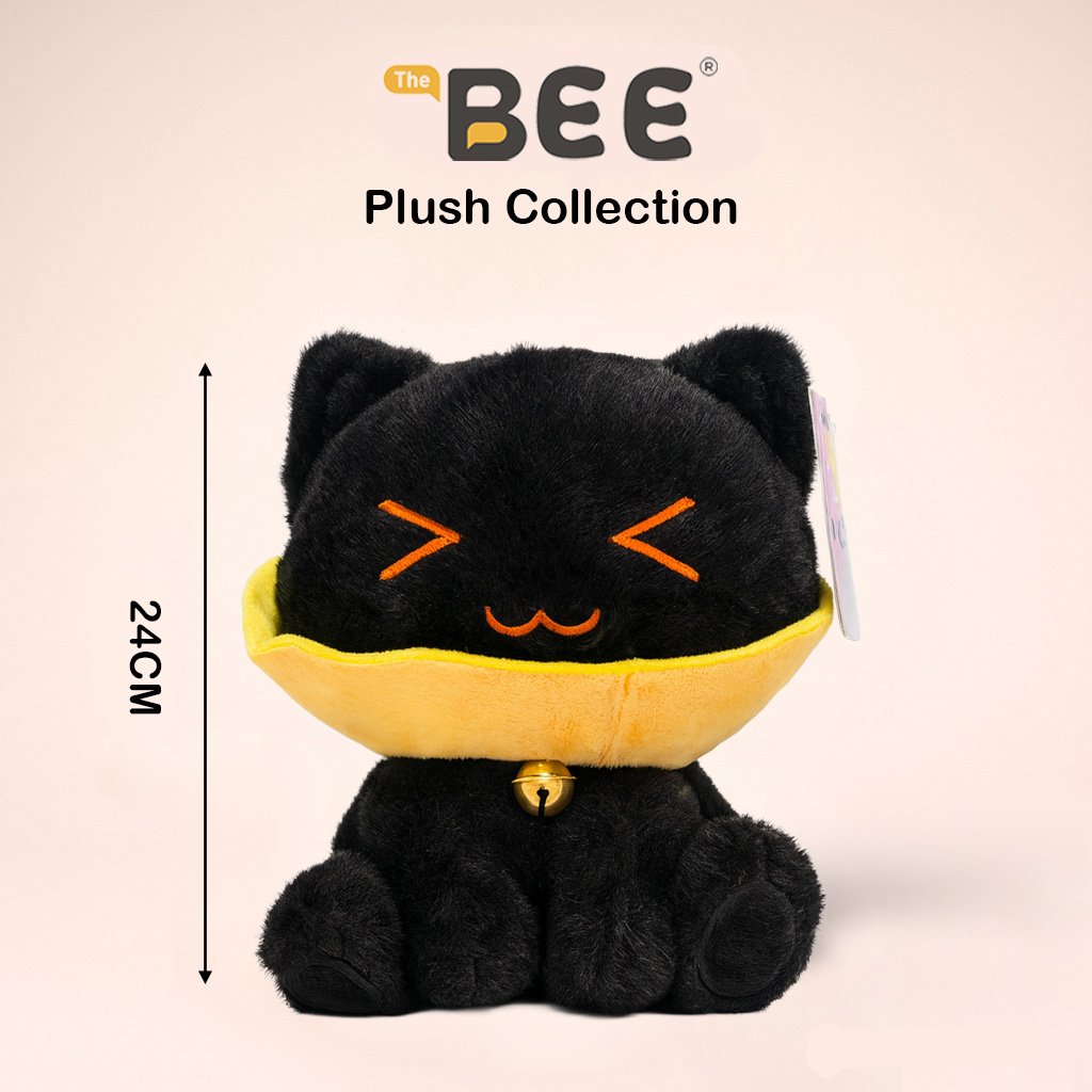 PELUCHE BEE GATO NEGRO 24CM