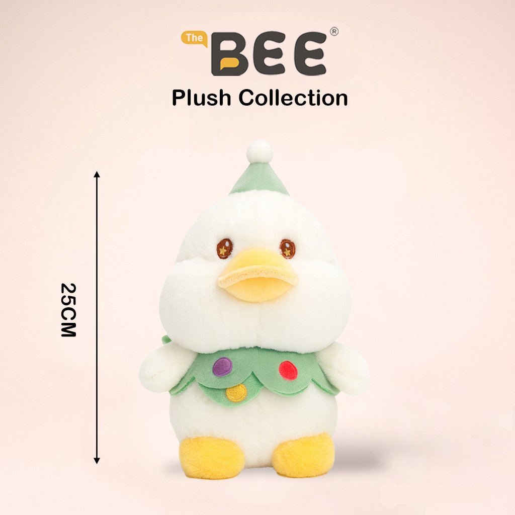 PELUCHE BEE SERIE KAWAII-PATO BLANCO 25cm