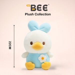 PELUCHE BEE PATO DE YEMA DE HUEVO AZUL 22cm