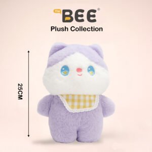 PELUCHE BEE SERIE DE TELA A CUADROS CATO MORAD 25cm