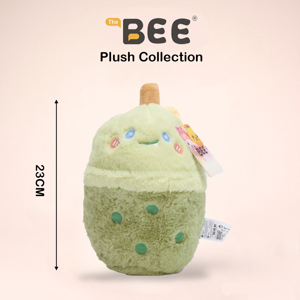 PELUCHE BEE SERIE DE TAZAS DE TÉ CON LECHE VERDE 23cm