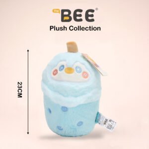 PELUCHE BEE SERIE DE TAZAS DE TÉ CON LECHE AZUL 23cm