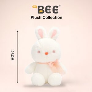 PELUCHE BEE CARAMELO DE CONEJITO ARCOIRIS BLANCO 23cm