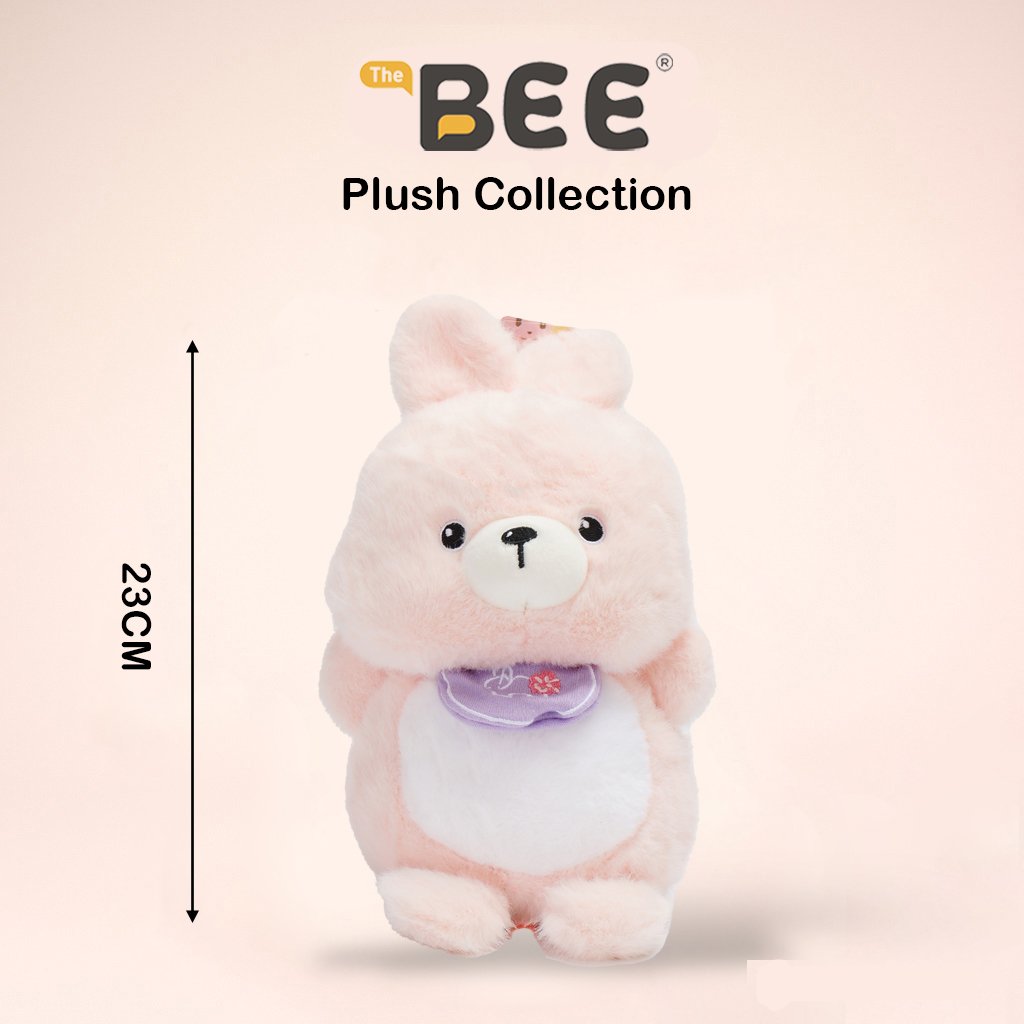 PELUCHE BEE MUÑECA HUA MEOW-CONEJO ROSA 23cm