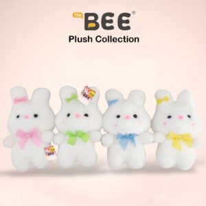 PELUCHE BEE PAJARITA DE CONEJO A CUADROS
