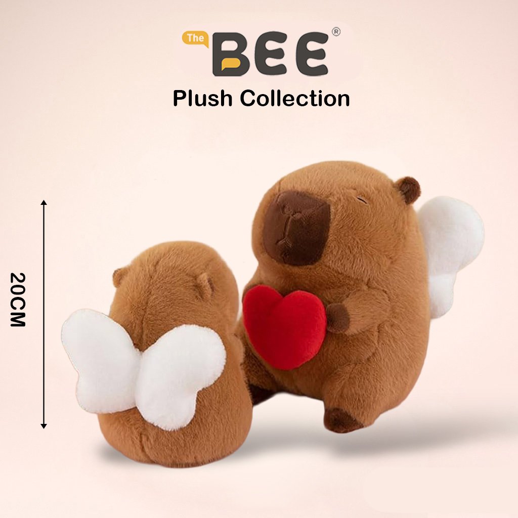 CAPYBARA CORAZON ALAS 20CM