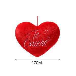 Corazon 17 cm TE QUIERO pelo de conejo