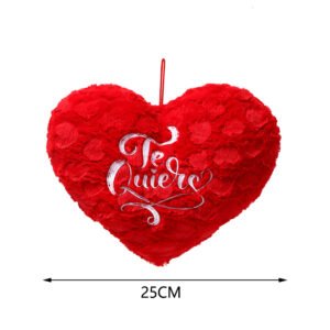 Corazon 25 cm pelo largo (terciopelo corazon)