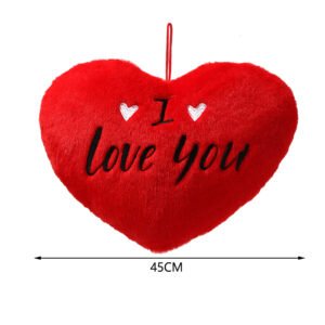 Corazon 45 cm pelo de conejo