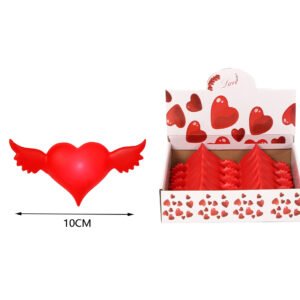 Corazon con alas con luz — 10 cm