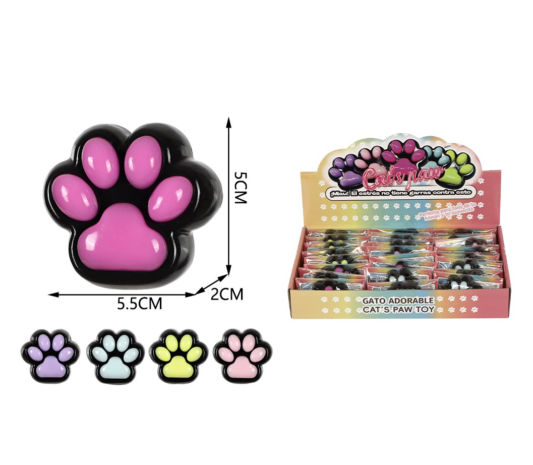 PATA DE GATO ANTI-ESTRES NEGRO 5 COLORES 30g