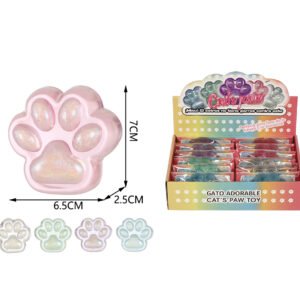 PATA DE GATO ANTI-ESTRES  TRANSPARTENTE BLILLANTE 5 COLORES 60g