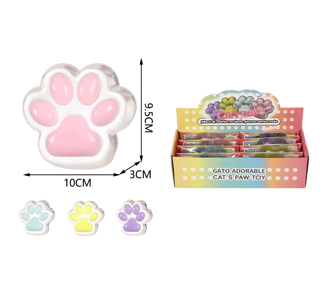PATA DE GATO ANTI-ESTRES TRANSPARENTE 4 COLORES 120g