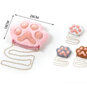 Bolso huella gato 26*18Cm