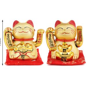 Gato dorado de la fortuna-18cm(bateria)