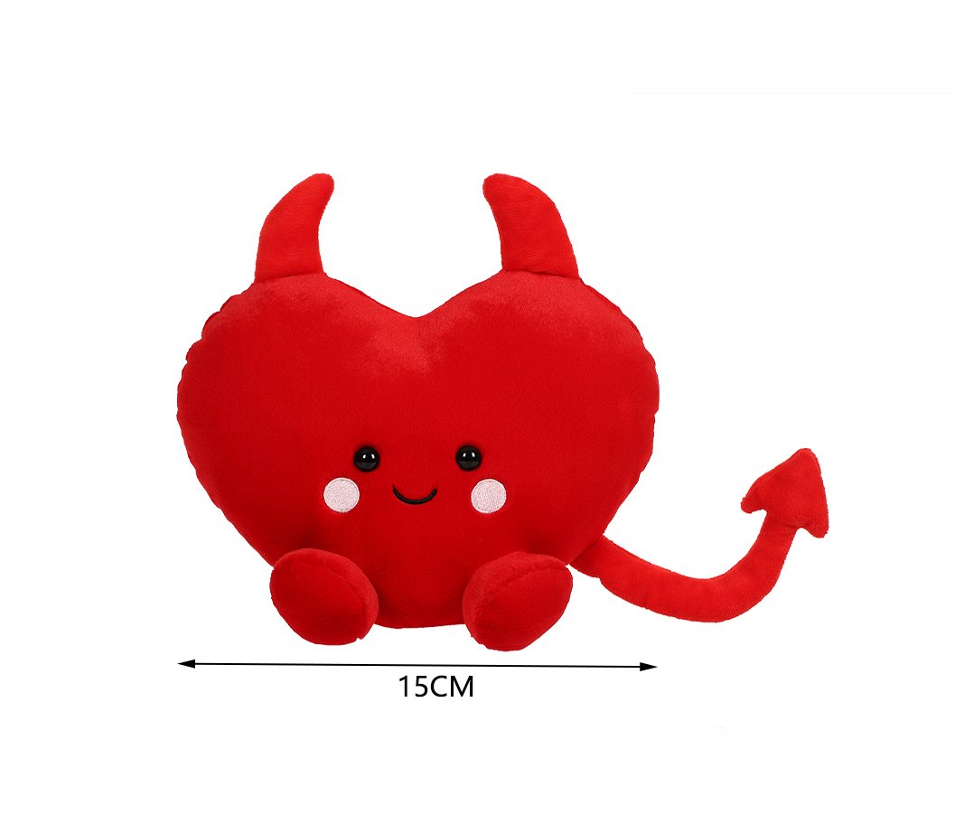 Corazon premium con base de peso – rojo oscuro 15 cm