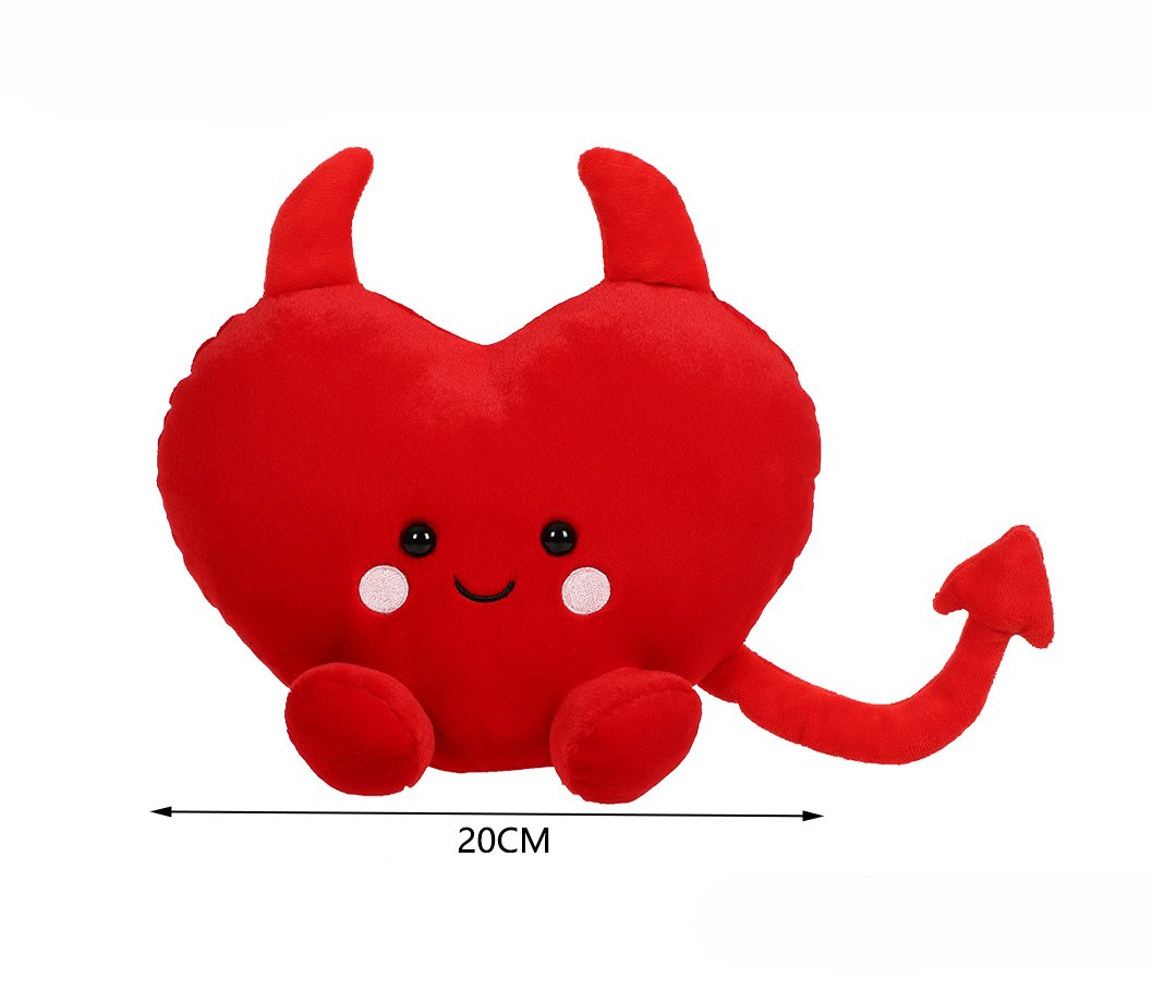 Corazon premium con base de peso – rojo oscuro 20 cm