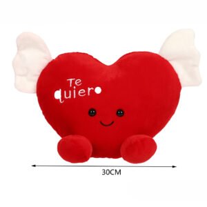 Corazon premium con base de peso – rojo oscuro 30 cm