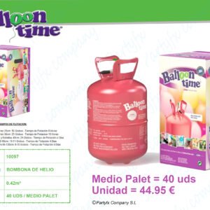 BOMBONA DE HELIO 0.42m3(40UDS)