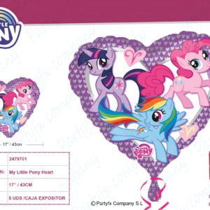 My Little Pony Heart GLOBO FOIL  43 cm