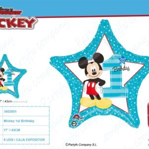 Mickey 1st Birthday  GLOBO FOIL  43 cm