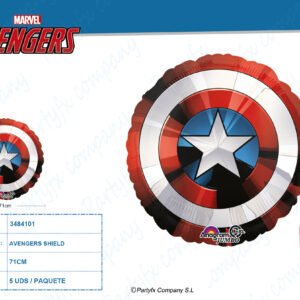 Jumbo "Avengers Shield" Foil  Balloon, 71 x 71 cm