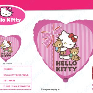 GLOBO FOILHEART HELLO KITTY BEST FRIEND 48CM
