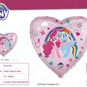 GLOBO FOIL HEART MLP HUG 45CM