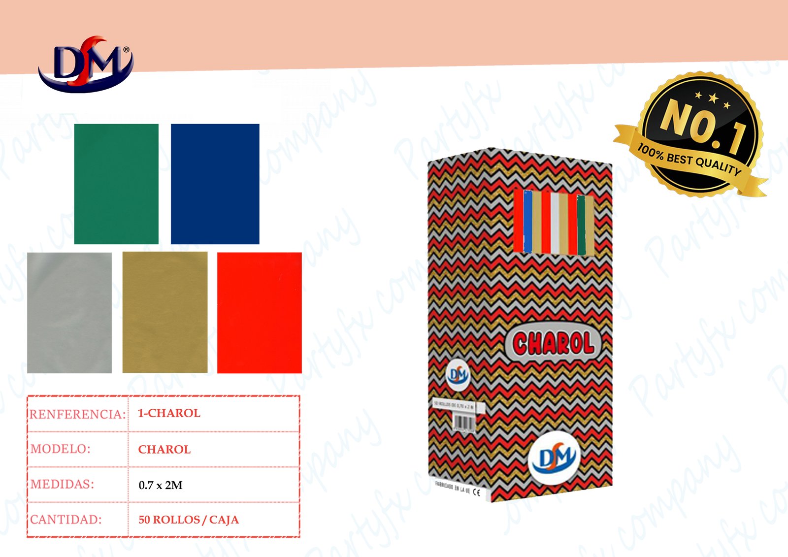 ROLLOS PAPEL CHAROL 2M X 70CM