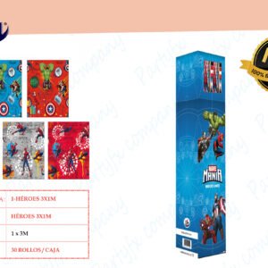ROLLOS PAPEL HEROES 3M X 1M