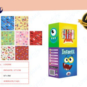 ROLLOS PAPEL  INFANTIL 5M X 70CM