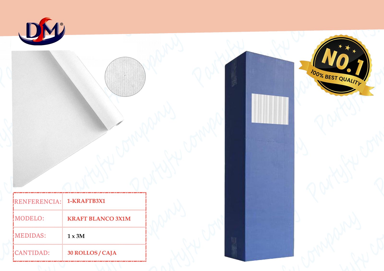 ROLLOS PAPEL KRAFTB 3M X 1M