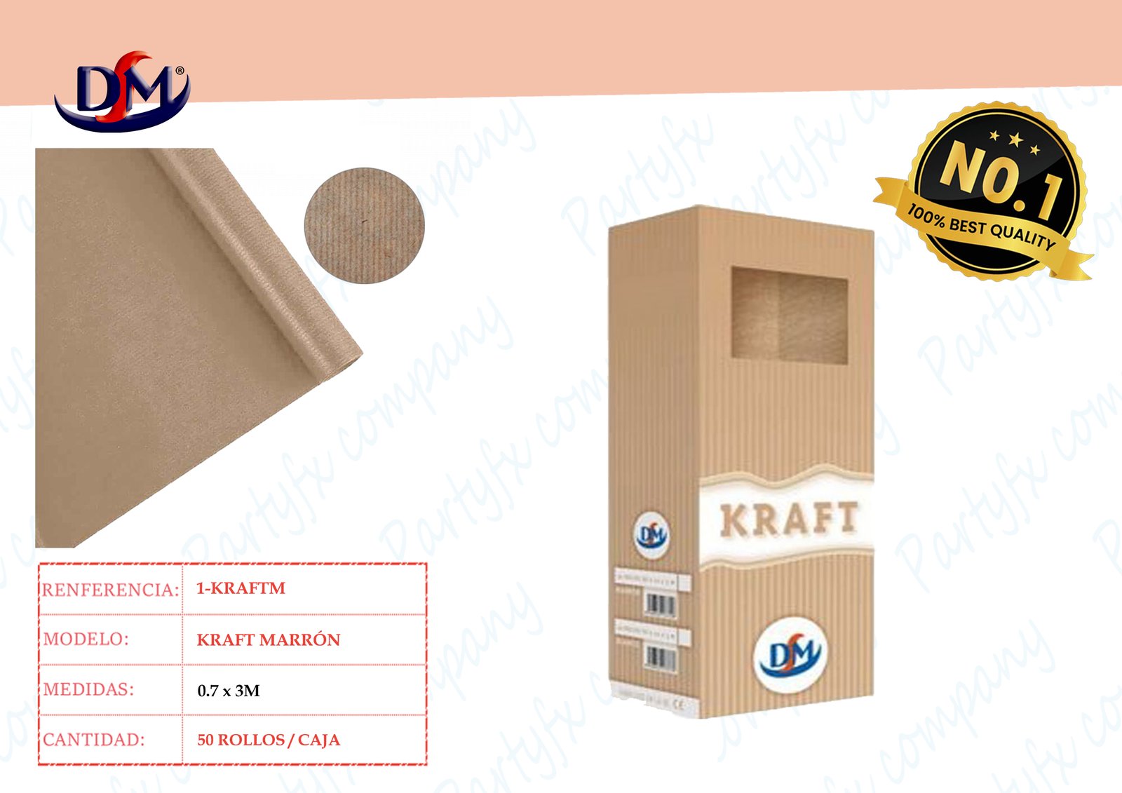 ROLLOS PAPEL KRAFT MARRON 3M X 70CM