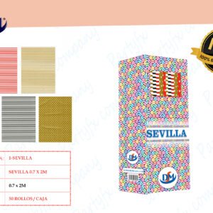 ROLLOS PAPEL  SEVILLA  2MX 0.70CM