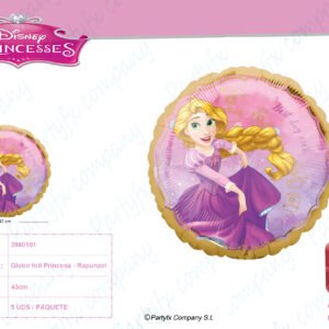 Standard Rapunzel Once Upon A Time Globo foil    redondo