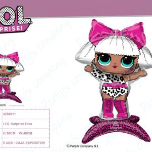 LOL Surprise Diva GLOBO FOILA75  40 cm x 58 cm
