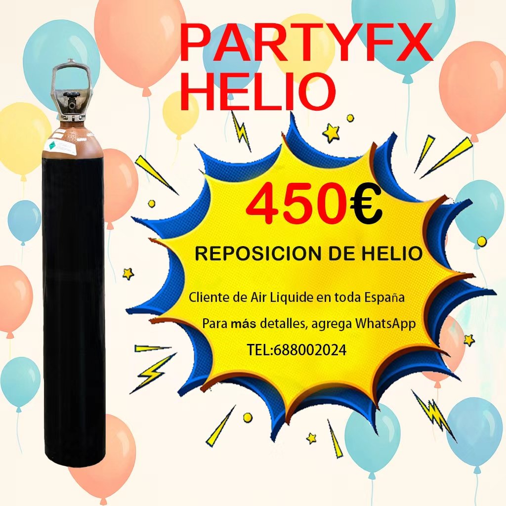 REPOSICION BOTELLA DE HELIO AL - SOLO ESPANA